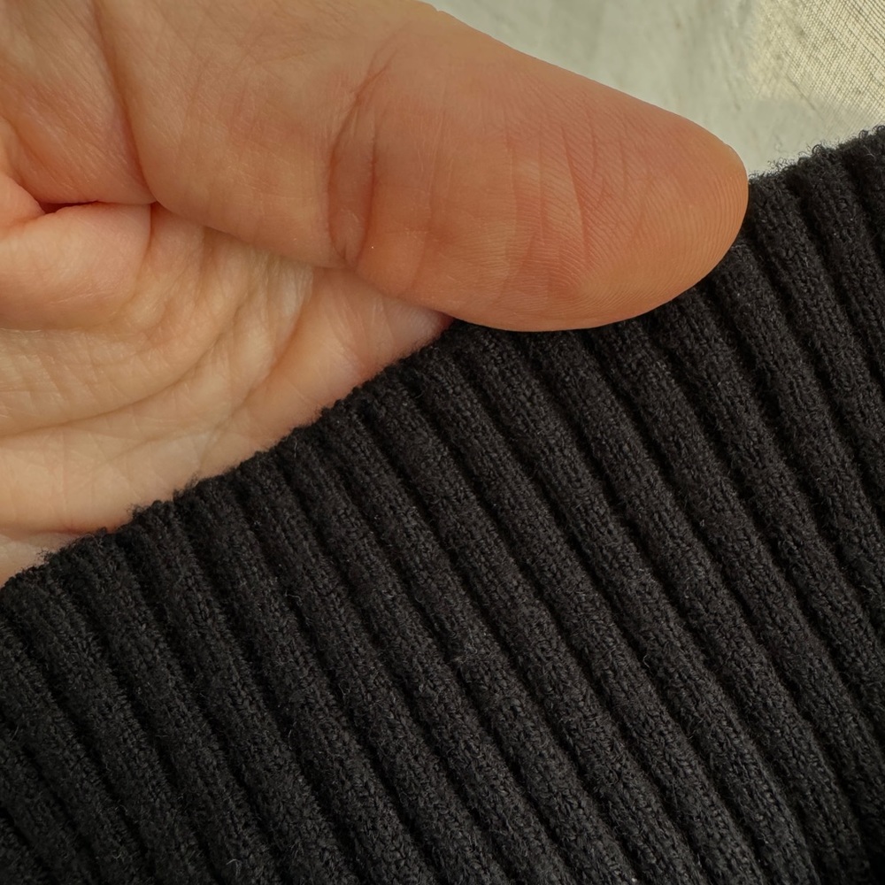 Black Knit Turtleneck Sweater Top - Picture 10 of 11